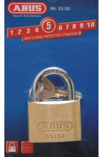 ABUS 55/50 Brass Padlock, Multicolor, 50mm - Image 3