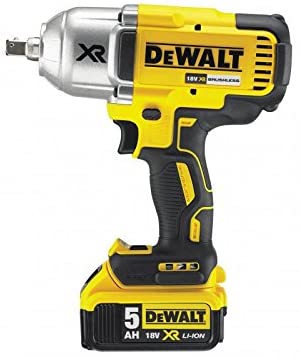 DEWALT DCF899P2-GB High Torque Impact Wrench 18V Cordless Brushless (2 x 5Ah Batteries), 18 V, Yellow/Black, 2 x 5.0Ah Li-Ion - Image 2