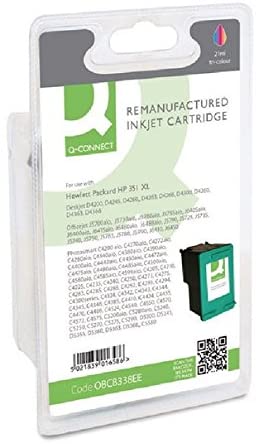 Q-Connect HP 351XL Remanufactured Colour Inkjet Cartridge High Yield, Cyan