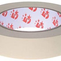 5 Star Office Masking Tape Crepe Paper 25mm x 50m [Pack 6], White
