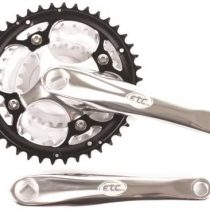 ETC ECW040 42/32/22T Chain Set, Multicolour (Black/Silver), 175 mm