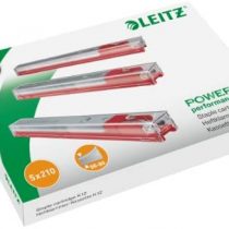 Leitz 55940000 K12 Stapler Cartridge, Strong Steel, Length 12 mm, 1050 Staples, 80 Sheet Capacity - Red