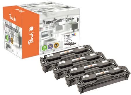 Peach Toner Module Black, Compatible with Canon Multi-Pack Cyan, Gelb, Magenta, Schwarz
