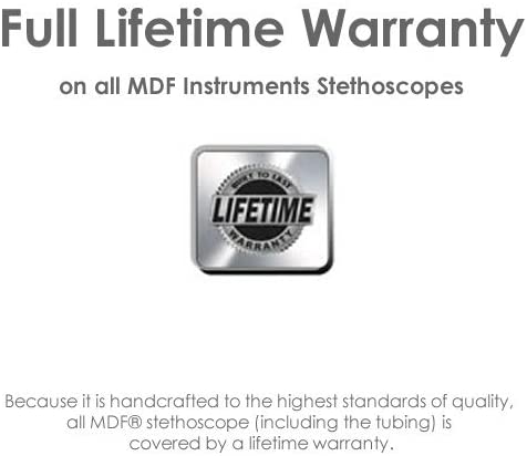 MDF Instruments, SpragueRappaport Dual Head Stethoscope with Adult, Pediatric, Black Tube, Infant Convertible chestpiece, MDF767BO - Image 2
