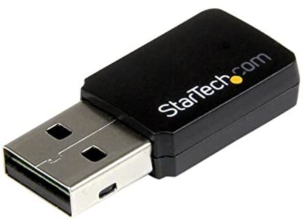 StarTech.com USB 2.0 AC600 Mini Dual Band Wireless-AC Network Adapter, 1T1R 802.11ac WiFi Adapter