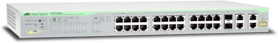 Allied Telesis AT-FS750/28PS-30 24 Ports Managed Fast Ethernet Web Smart Network Switch - Grey