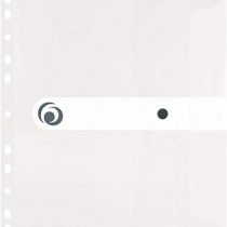 Herlitz 11292935 Folder A4 Plastic with Press Stud Transparent White