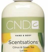 Creative Nail Design Scentsations Citrus Moisturiser - For hands and body - Lemon & Tea scented, 245 ml green