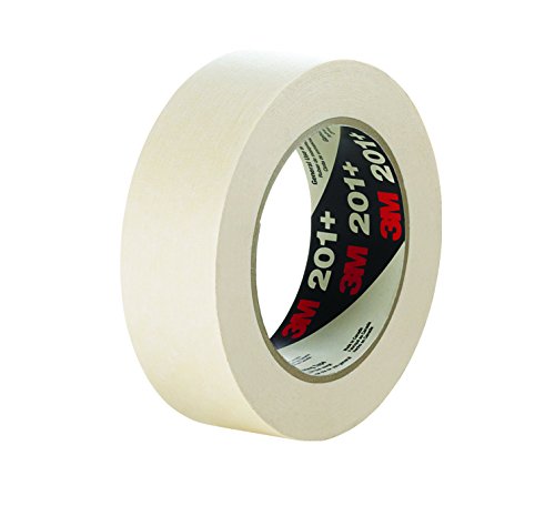 TapeCase 3M 201+ 3/4" X 120yds Performance Masking Tape Converted from 3M 301+, 0.75" Width x 120 yd. Length Roll, Natural (Pack of 48)