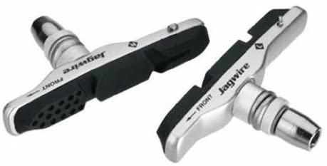 Jagwire V-Type Brake Blocks with Replaceable Cartridge, Silver
