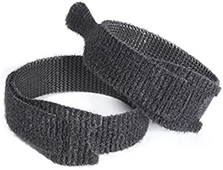 VELCRO® Brand Cable Ties One Wrap Double Sided Straps 13mmx200mm Black 10 Pieces, 13x200mm