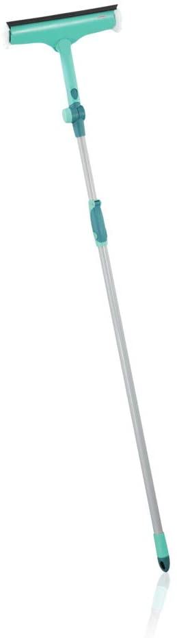 Leifheit 3 in 1 Telescopic Window Cleaner, Window Squeegee with Telescopic Handle 110, 200 cm