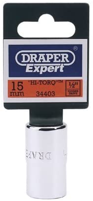 Draper Expert 76841 24 mm 1/2-Inch Square Drive Hi-Torq 12-Point Socket, 1/2" Drive - 24mm