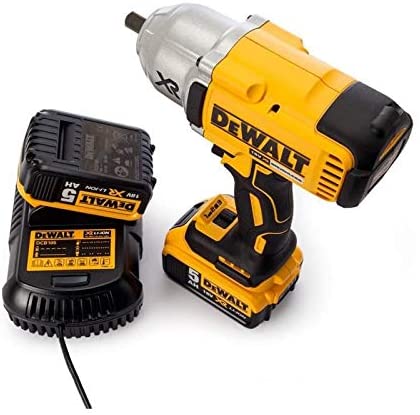 DEWALT DCF899P2-GB High Torque Impact Wrench 18V Cordless Brushless (2 x 5Ah Batteries), 18 V, Yellow/Black, 2 x 5.0Ah Li-Ion - Image 4