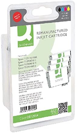 Q-CONNECT T129540-COMP Inkjet Cartridge, Black/Cyan/Magenta/Yellow