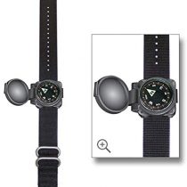 Sun Company ArmArmour 1 - Shielded Wrist Compass with Rugged Tactical Strap | Compass with Cover and Zulu Strap
