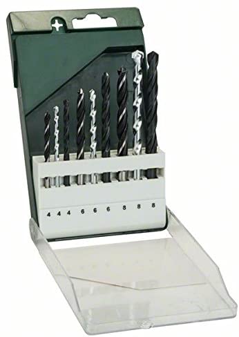 Bosch 2609255483 HSS-R Metal/Wood/Stone Drill Bit Set (9 Pieces)