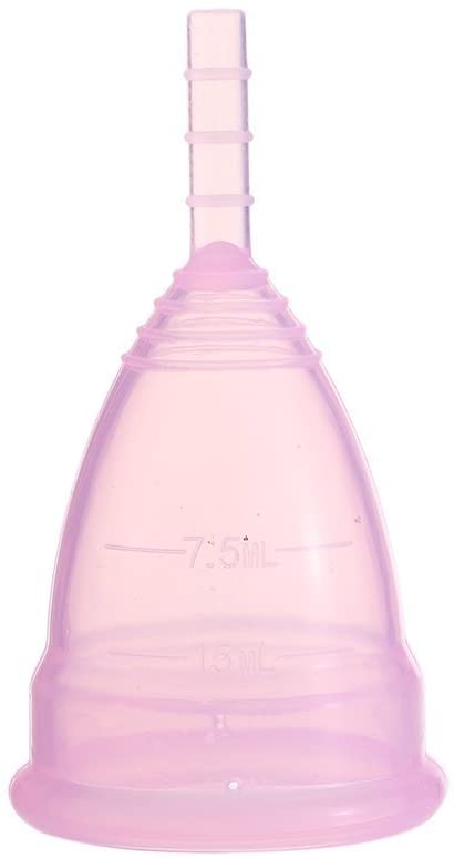 No Frills Reusable Menstrual Cup, Pink, Small