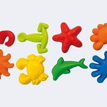 ADRIATIC 8 cm Beach Toys Mould Set in Net (8-Piece)