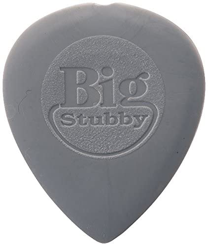 Jim Dunlop 445P1.0 Nylon Big Stubby Player Pack (Pack of 6), Light Gray, 1.0mm