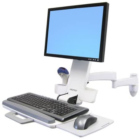 Ergotron 200 Series Combo Arm, Mounting kit (handle, wall bracket, articulating arm, support tray
