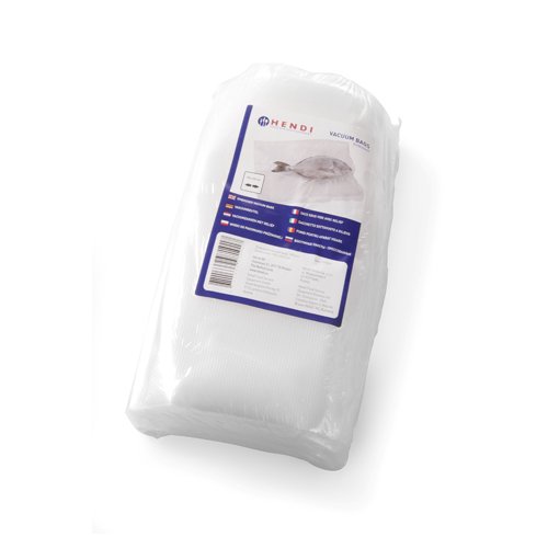 HENDI Embossed vacuum bags, 150x250 mm, Transparent - Image 2