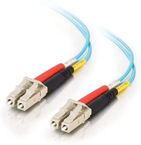 C2G 15m Fibre/Fiber Optic Cable for 10Gb Base-SR and 10GBase-LRM LC/LC Duplex Multimode 50/125 10Gb LSZH Fibre