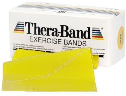 THERABAND Resistance Bands Set for Women, Latex Free Exercise, Pilates and Physio Bands, Lightweight, Durable