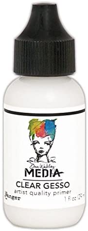 Ranger Dina Wakley Media Gesso Primer, Transparent, 29.5 ml (Pack of 1)