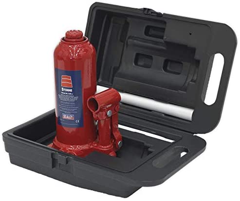 Sealey Sj5Bmc Bottle Jack 5Tonne With Carry-Case, White, 5 Ton - Image 2