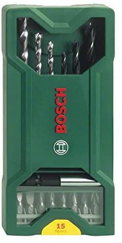 Bosch 2607019579 Mixed Mini X-Line Drill/Driving Set (15-Piece), Silver/Black - Image 2