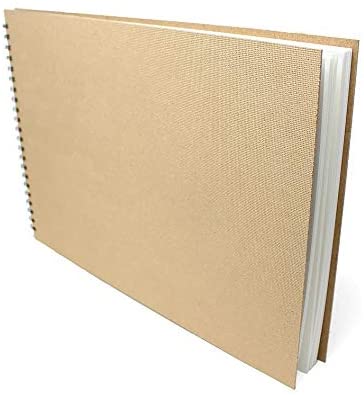 Artway Enviro, Spiral Bound A3 Sketchbook, Landscape, 70 Sides/35 Pages of Recycled 170gsm Drawing Paper