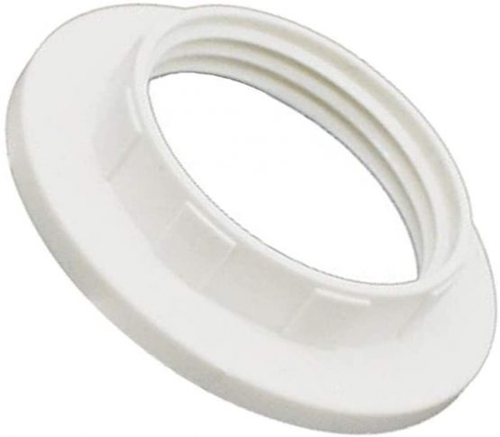 KingYH 12 Pack Lamp Shade Ring Converter E14 Plastic Lamp Shade Reducer Ring for Bedside Lamp Desk Floor Lamps Plate Light Lampshade Washer Adaptor White - Image 4