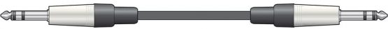 chord S6J075 0.75 m 6.3 mm TRS Jack Lead - Image 2