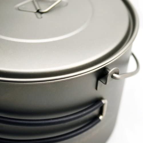 TOAKS Titanium Pot with Bail Handle, 1600 ml, Silver Grey - Image 3
