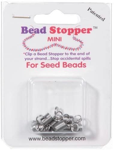 Darice Plastic Mini Bead Stoppers 8 kg-Metal, silver - Image 2
