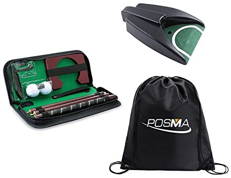 POSMA PG020AD Golf Putter kit set with auto reverse electric putting ...