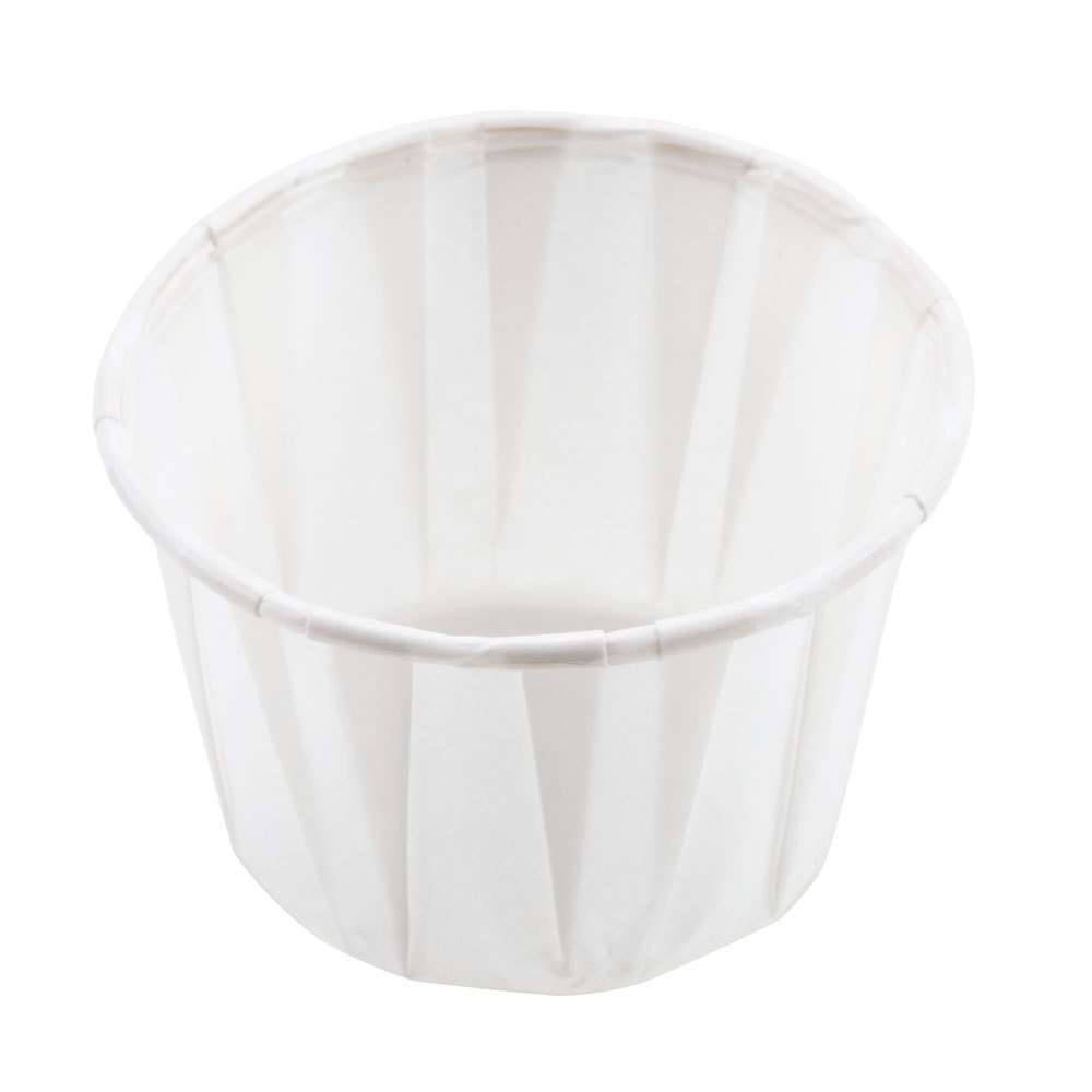 JenPak Paper Souffle Cups 2oz - Pack of 250, White, 250 Count (Pack of 1)