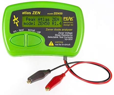 Velleman Analyser Atlas Zen - ZENER DIODES (0 - 50 V), Green
