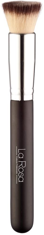 La Rosa Thin Foundation Brush Flat Top, Black