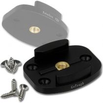 Fotodiox Pro GoTough QR Mount w/Screw Holes - Black Aluminum GoTough Tripod Mount w/Screw Holes for GoPro HD Hero, Hero2 and Hero3 Cameras with Quick-Release Clips (Quick Release Buckle System)