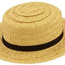 1920s Boater Hat, Summer Hat, Straw