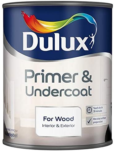 Dulux Primer & Undercoat Paint For Wood - 750Ml, White, 750 ml (Pack of 1)