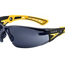 Bolle RUSHPPSFY Platinum Lens Anti-Scratch and Fog, Black/Yellow/Smoke