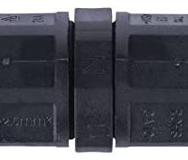 Emos ZS9010 IP65 Bulkhead Connector, Plastic, Black, 7 x 2, 6 cm
