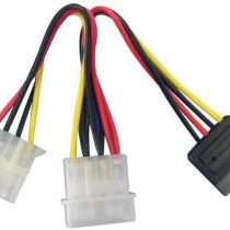 LINDY 5.25 Inch - SATA/5.25 Inch Power Adapter Splitter Cable 0.15m