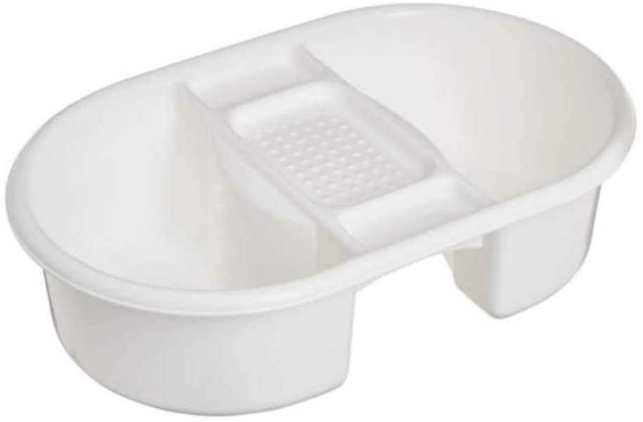 Strata Top And Tail Bowl Silver Lining, White