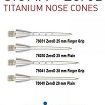 Unicorn Sigma Zero D TI Nose Cone, Plain, 28 mm, Silver, One Size