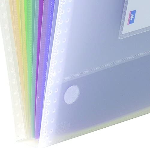 Oxford A4+ Document Folder, 12 Compartments, Expanding File, Colour Coded Tabs, Clear - Image 3