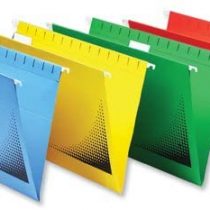 Rexel Foolscap Suspension Files with Tabs and Inserts for Filing Cabinets, 15 mm V-base, Manilla, Yellow, Crystalfile Flexifile, Pack of 50, 3000043